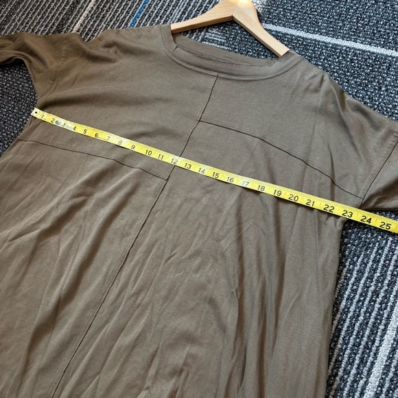 Planet by Lauren G Top Long Sleeve Tunic Lagenlook One Size Pima Cotton pockets - Picture 8 of 11